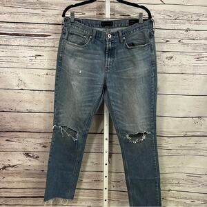 Bullhead Distressed Raw Hem Skinny Jeans 33